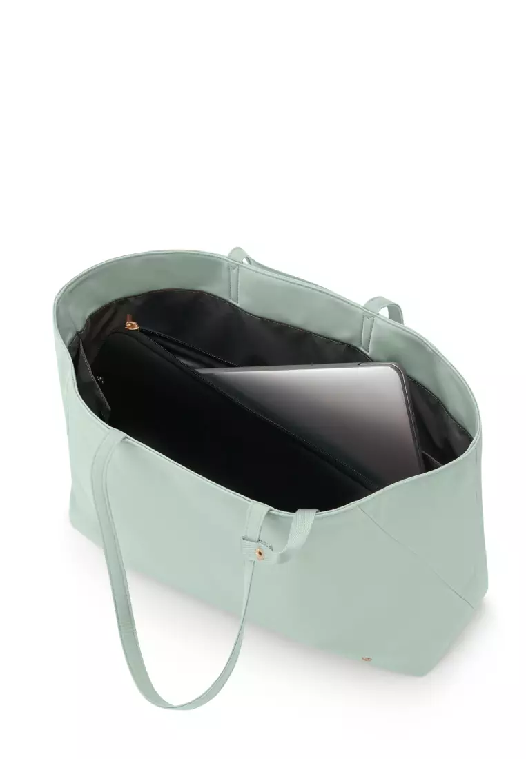 VALERIE TOTE + 14.1" LAPTOP SLV - ICEBERG GREEN