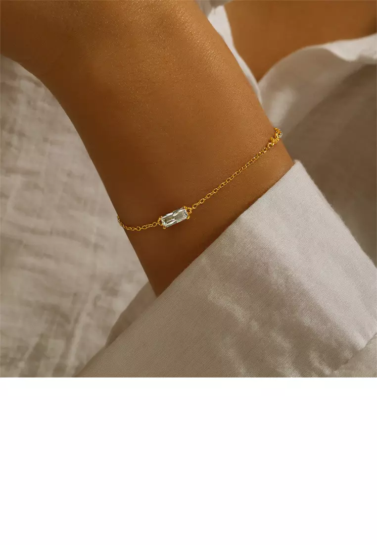 Gold plated silver on sale bracelet