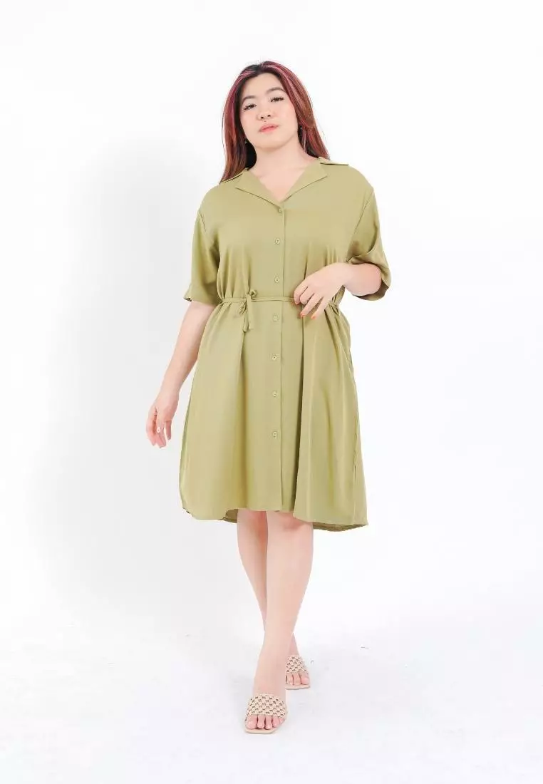 Moss green outlet dress plus size