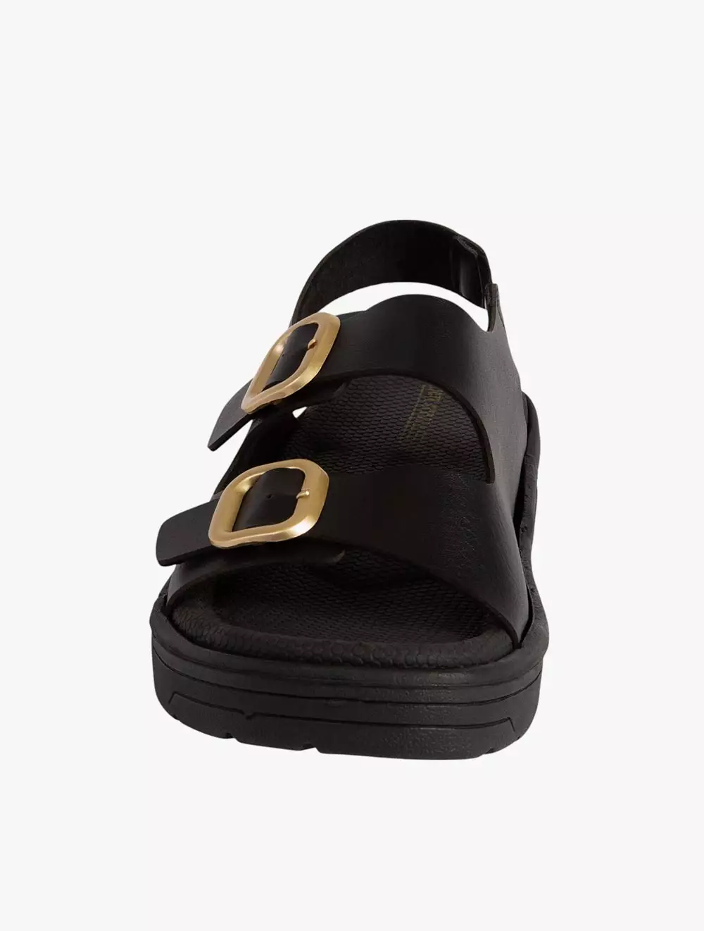 Payless State Street Womens Cameron Footbed Sandals - Black_05