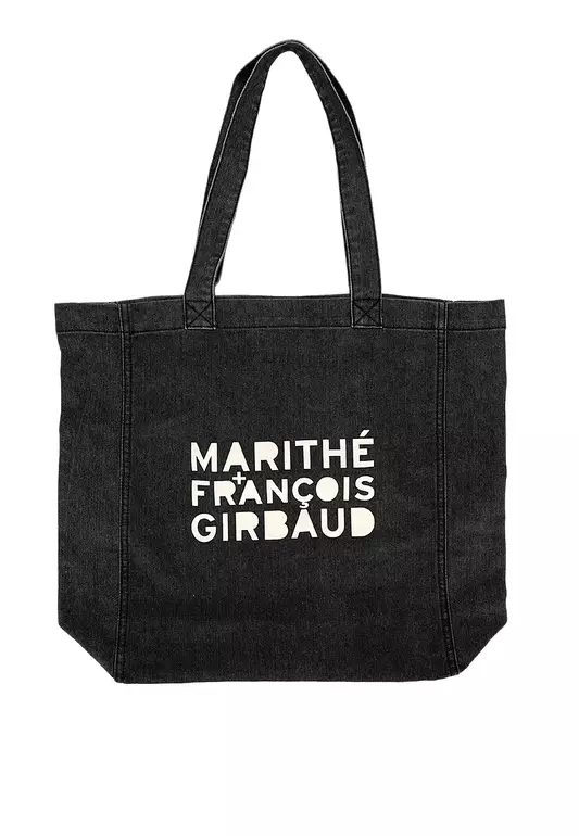 Men's Denim Tote Bag Black
