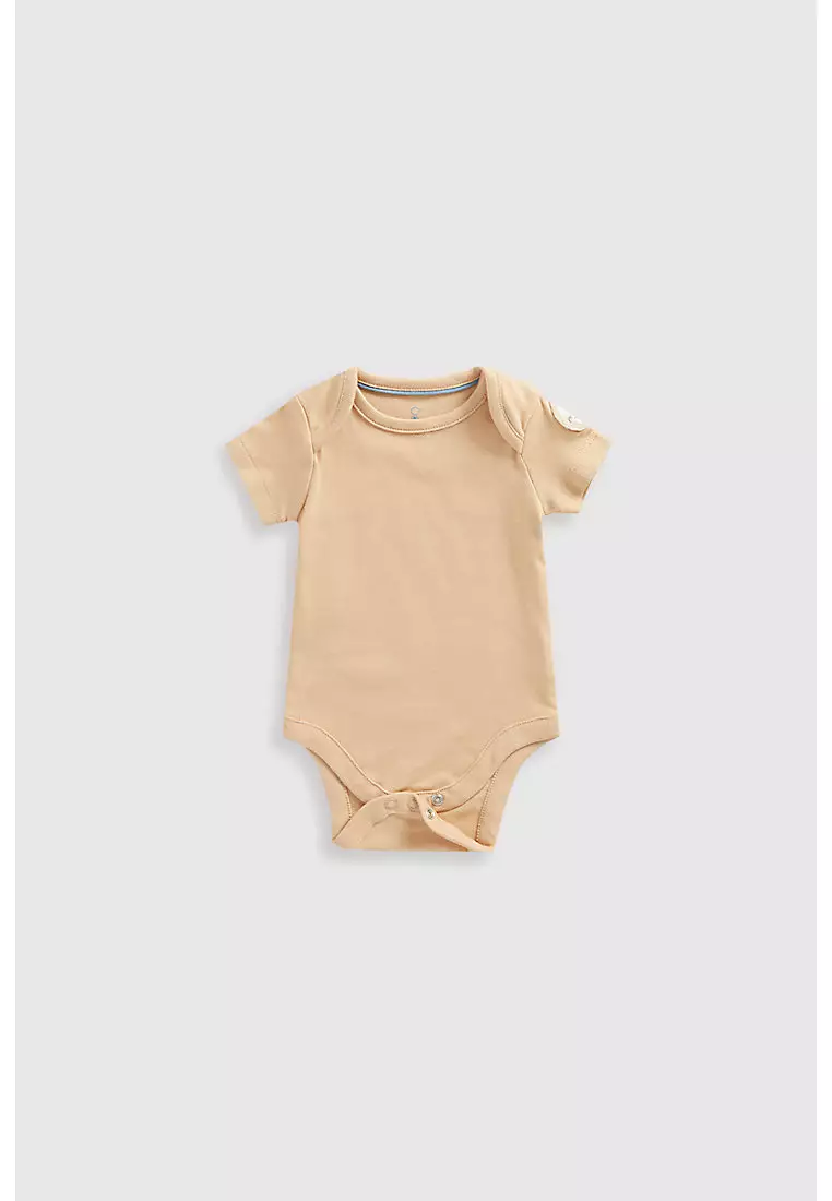Mothercare Striped Bibshorts and Bodysuit Set