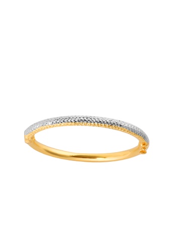 TOMEI gold TOMEI Pizzaz with Timeless Elegance Bangle, Yellow Gold 916 (9L-BK1495-2C-150) 6C446ACCEAB620GS_1