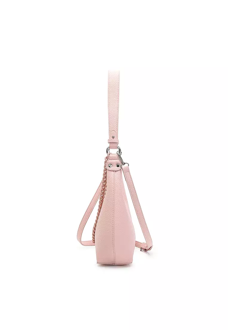 Women's Top Handle Bag / Sling Bag / Crossbody Bag / Shoulder Bag (Tas Tangan Wanita / Tas Selempang Wanita / Tas Bahu Wanita) - Merah Jambu