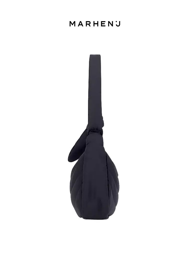 MARO MINI Nylon Crossbody Bag Black