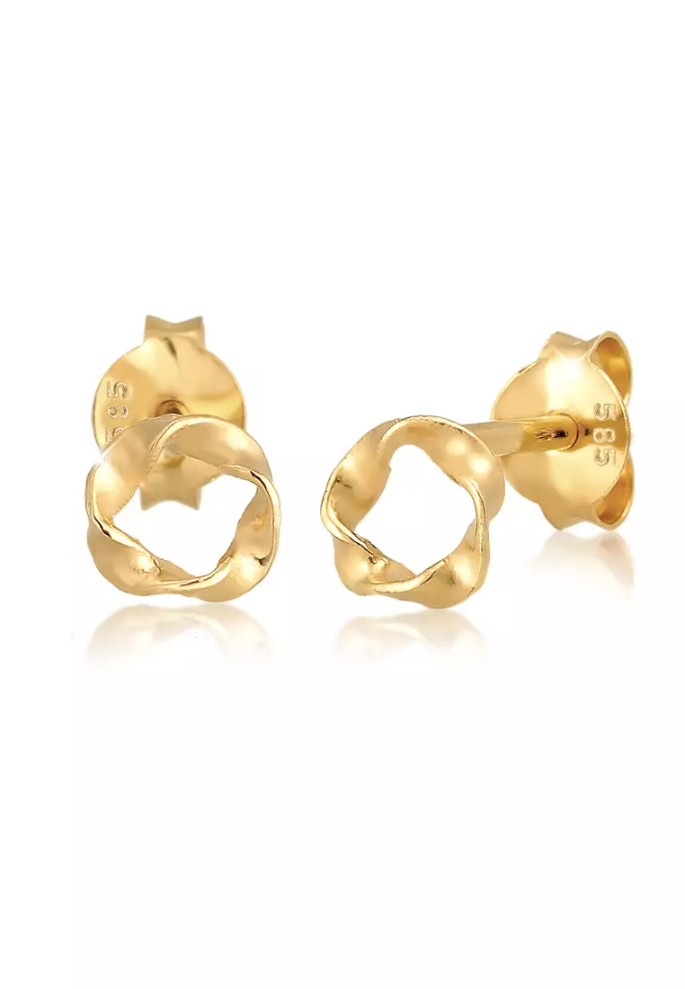 Gold ring for on sale earring