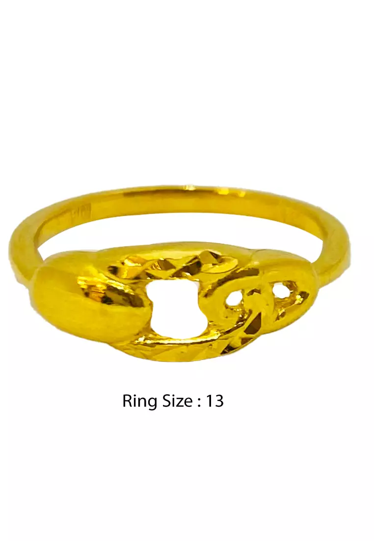 LITZ 916 (22K) Gold  Ring  LGR0139 (2.24g+/-)