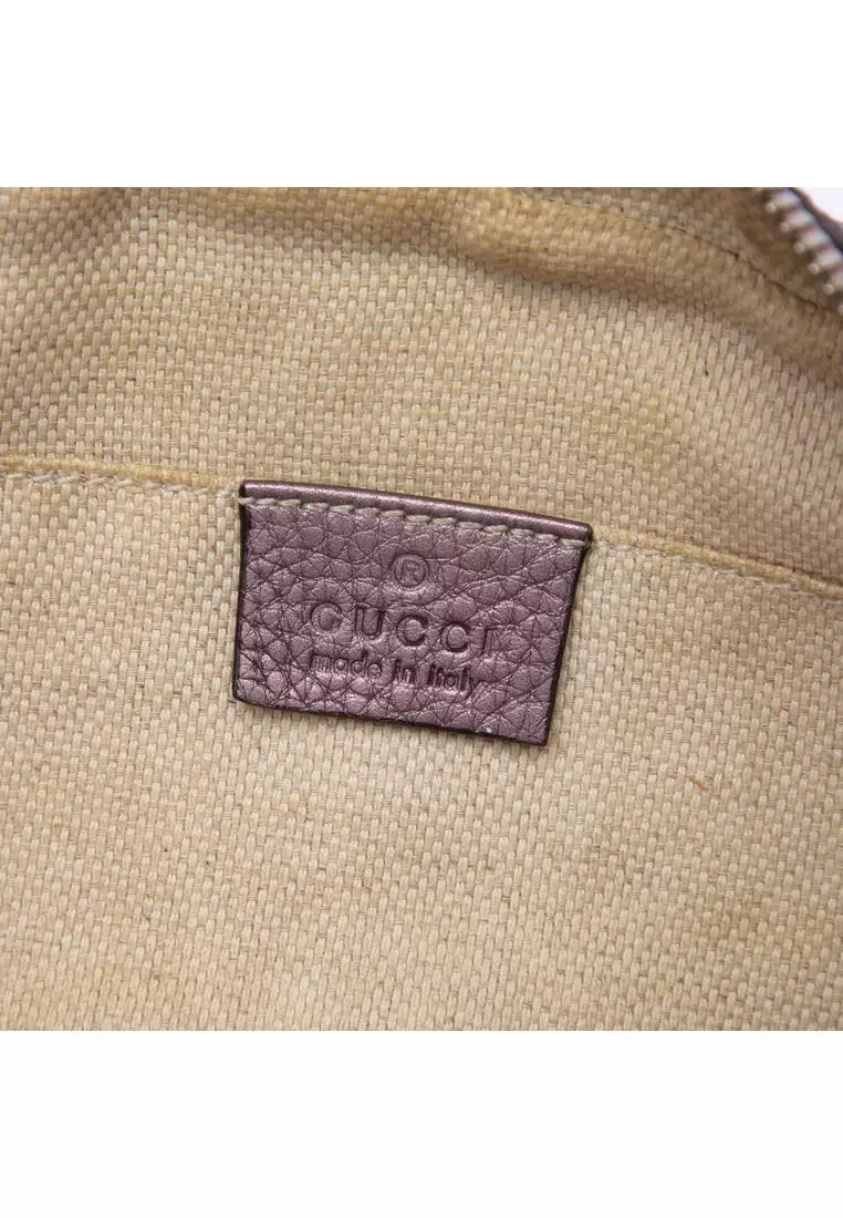 Pre-Loved Gucci Metallic Leather Soho Disco Crossbody