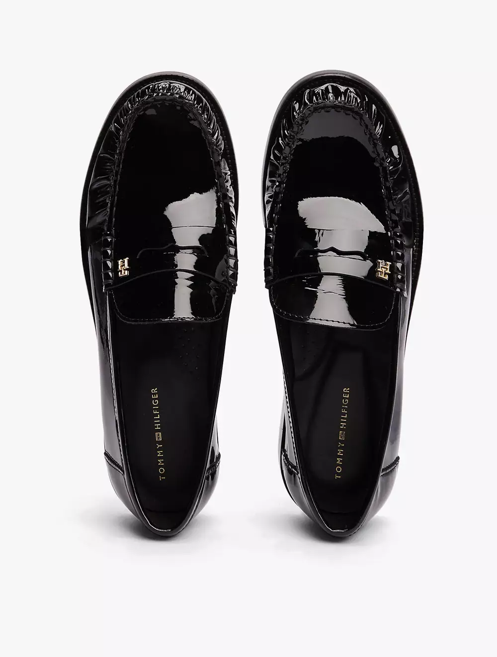 Tommy Hilfiger - Monogram Leather Loafer - Black