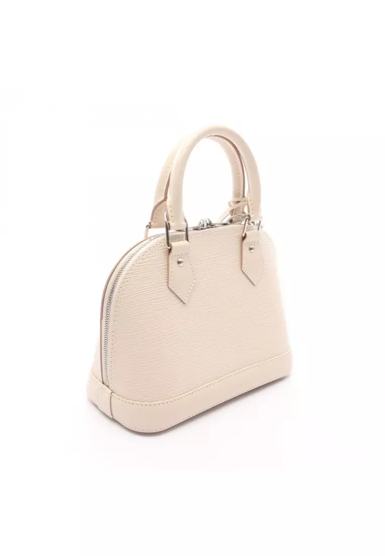 Pre-Loved Louis Vuitton Alma BB Epi Quartz Handbag leather ivory 2WAY