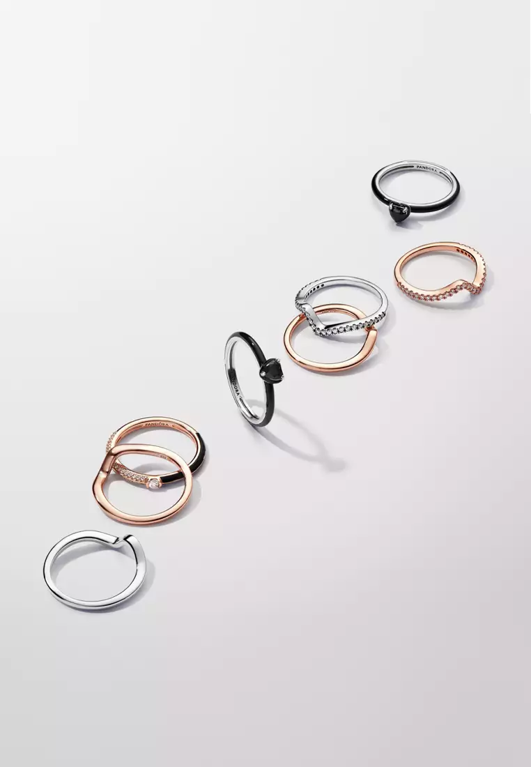 Wave clearance pandora ring
