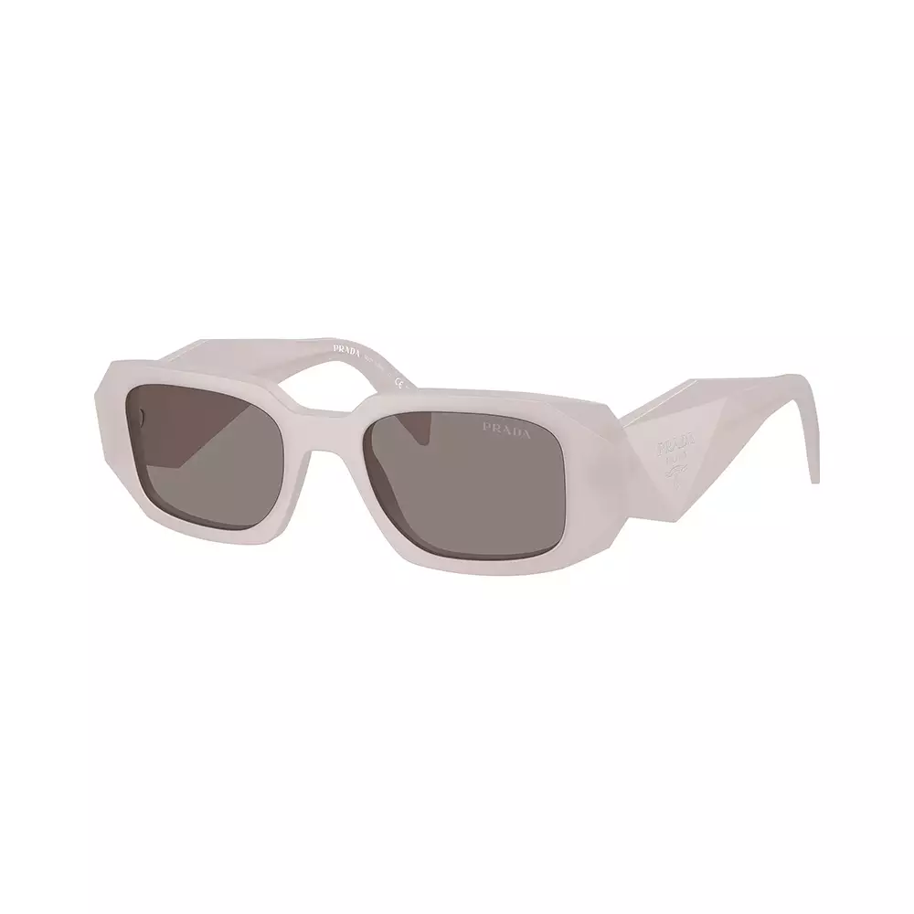 PR 17WS Rectangular Sunglasses Frosted Tortoise