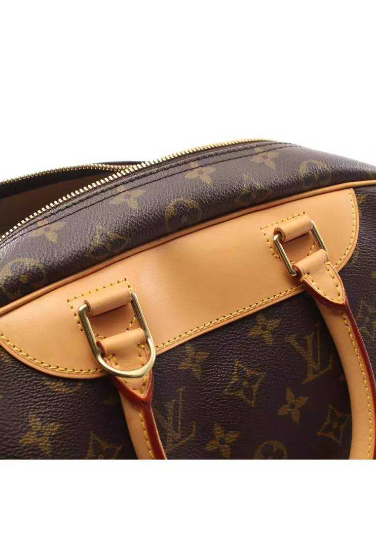 Authenticated Used Louis Vuitton Handbag Deauville Brown Monogram M47270 Bowling  Vanity Canvas Nume Leather **1917 LOUIS VUITTON Boston Tote 