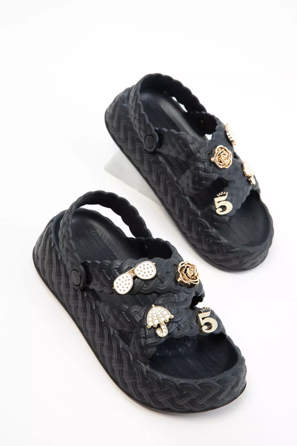 Black Women's Sandals 20773