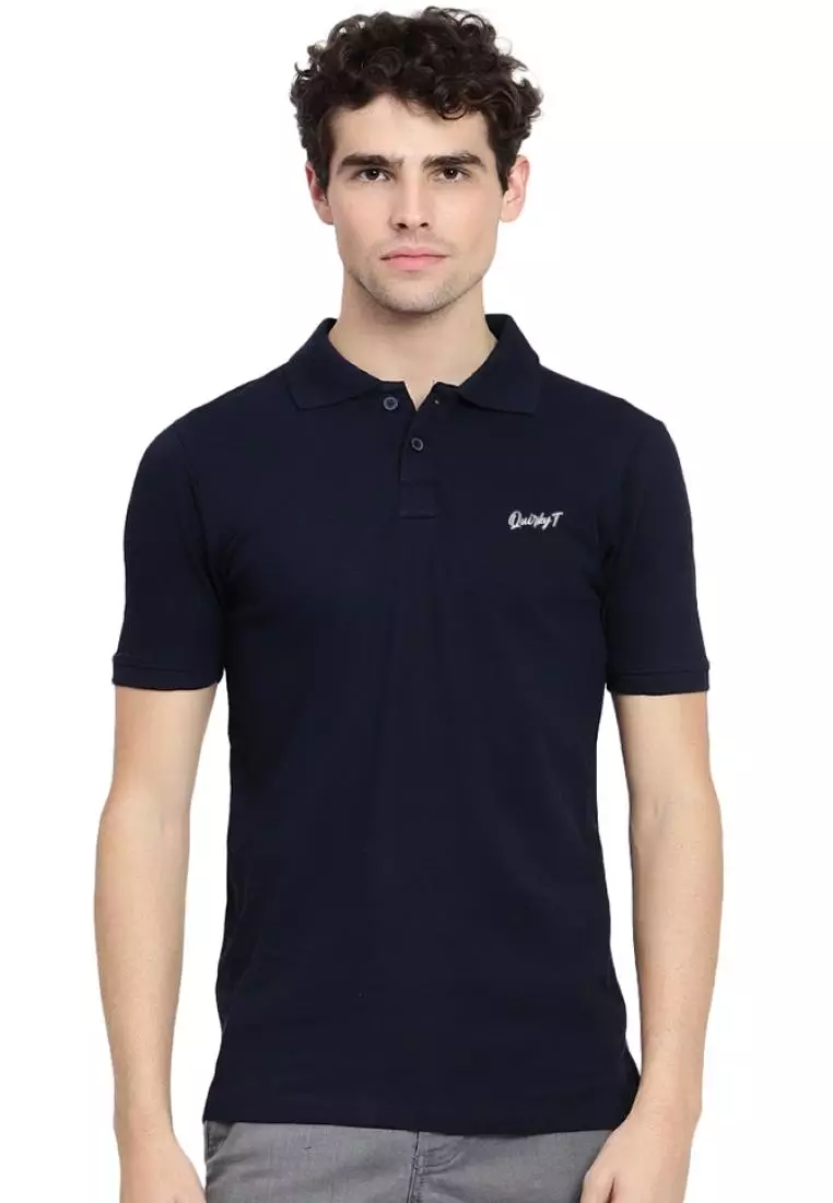 Men's cotton polo sales neck tops