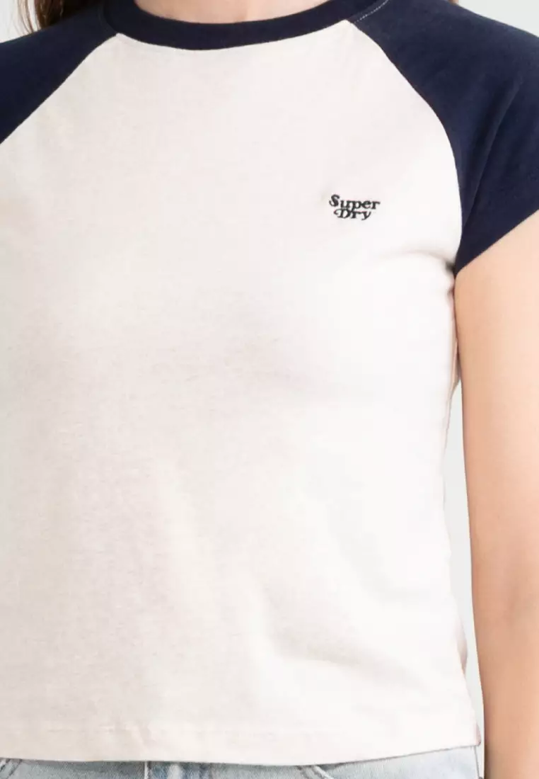 Essential Logo Raglan Slub T-Shirt