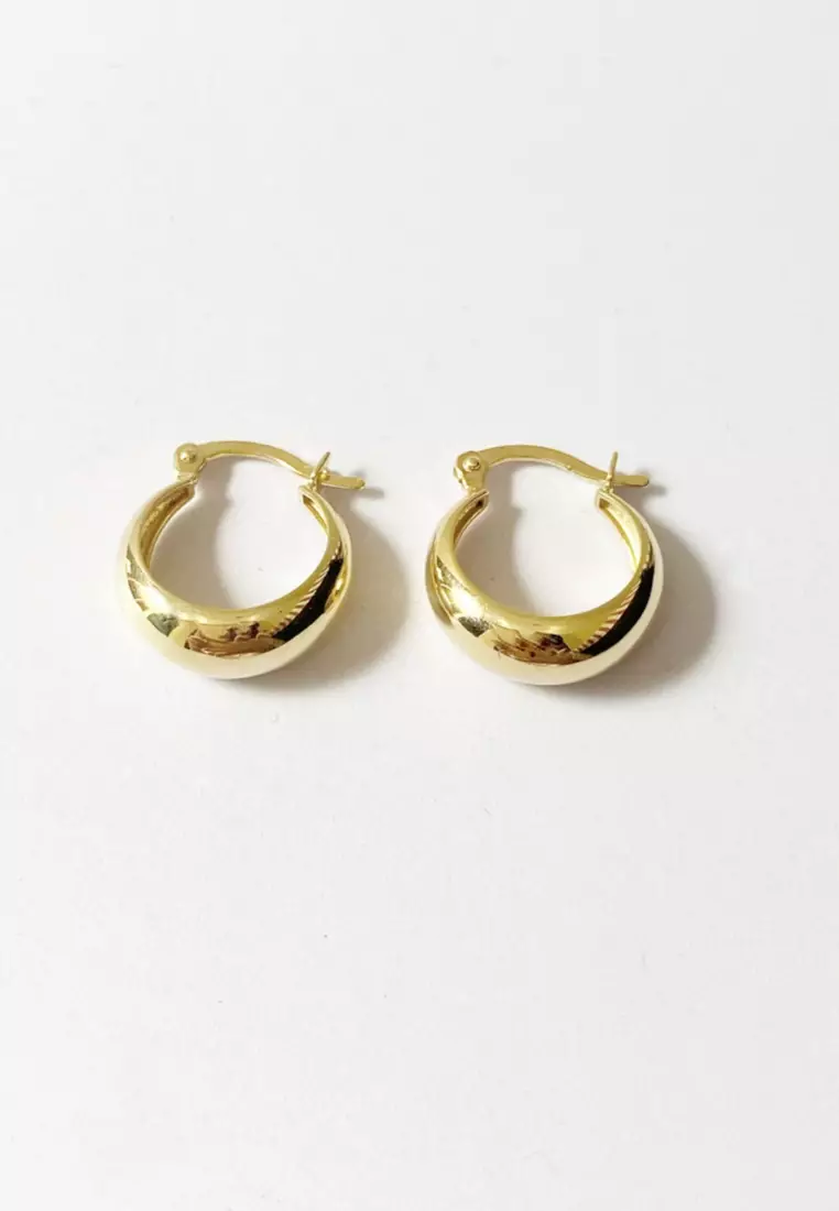 Cupola Slim 18K Gold Dome Earrings