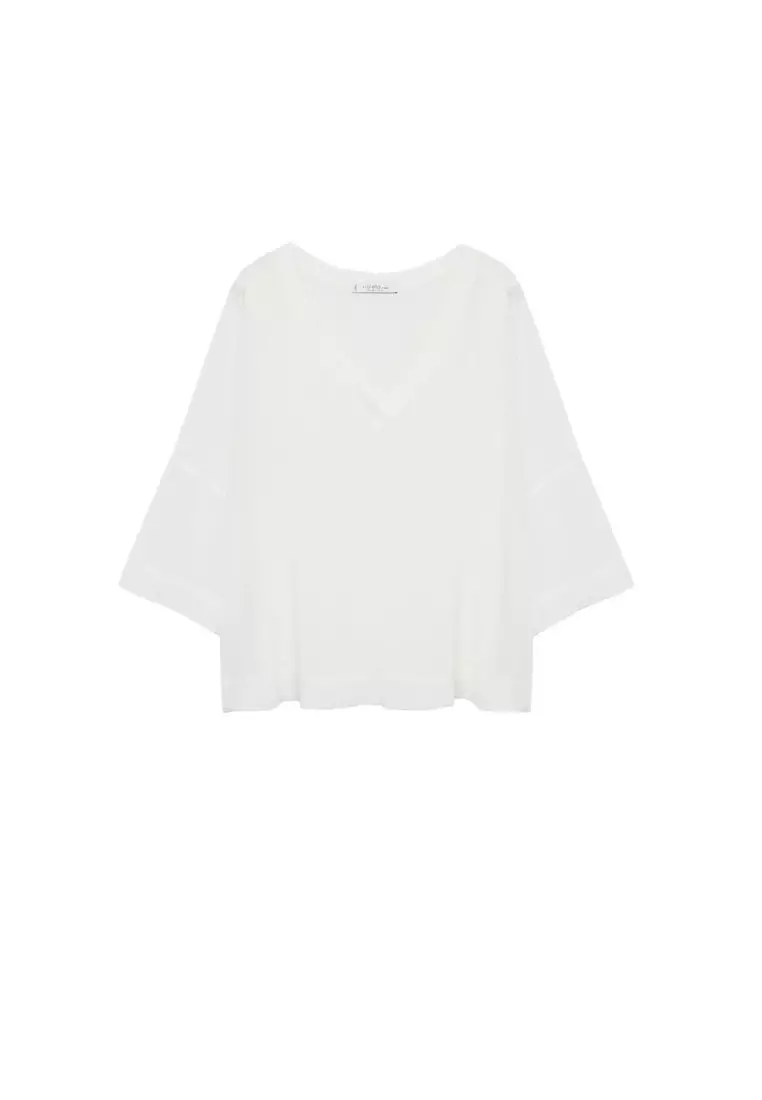 Plus Size V-Neck Flowy Top