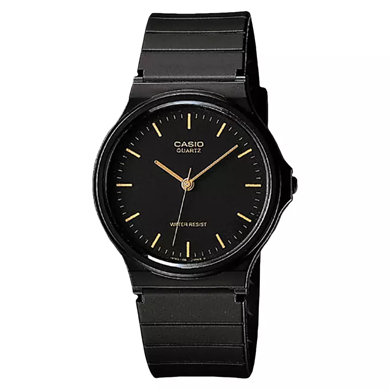 Jam Tangan Unisex Casio General MQ-24-1ELDF Classic Black Dial Black Resin Band