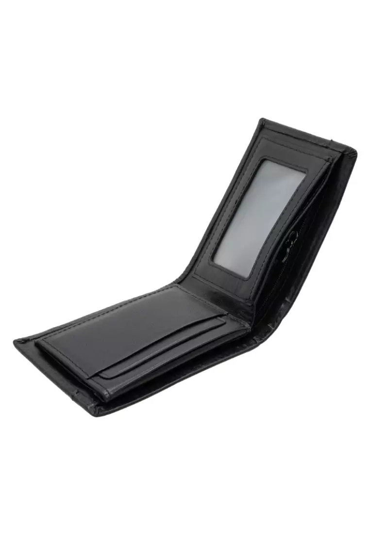 Men's Genuine Leather Flip Up ID Bifold Wallet EWA 40173