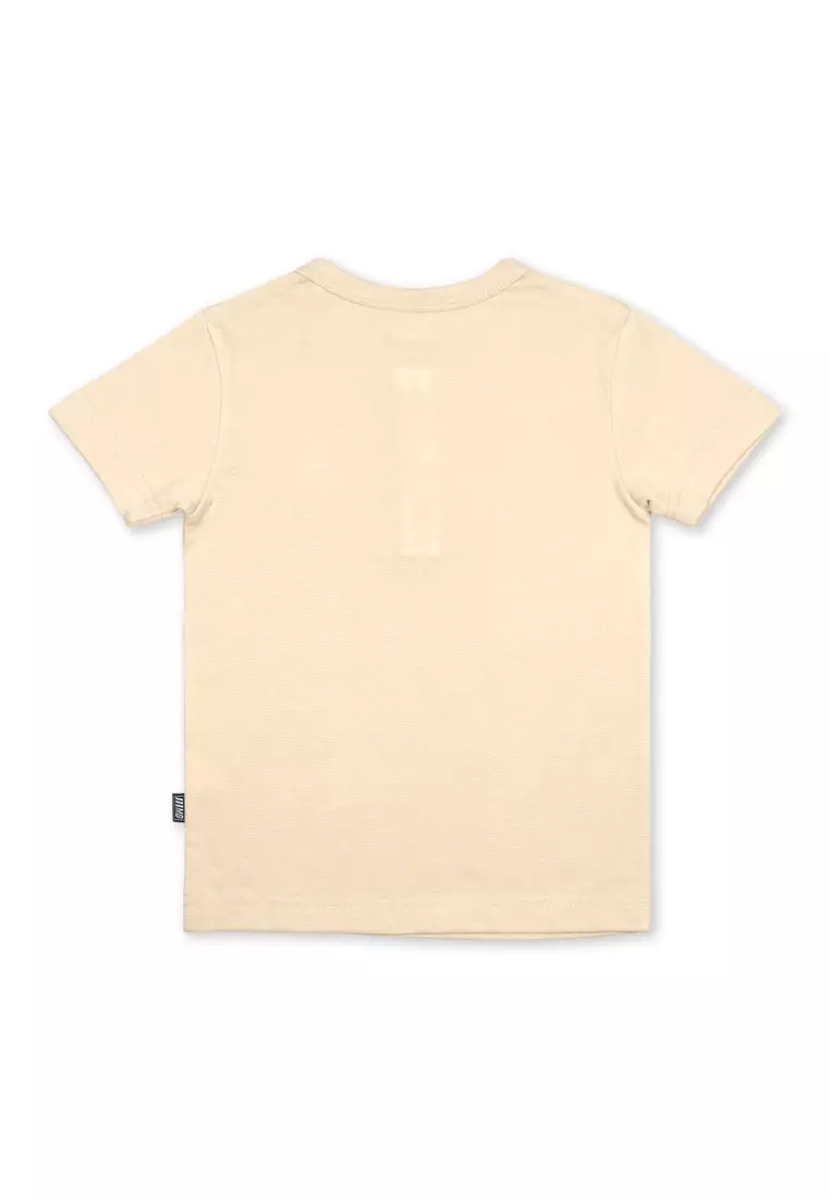 Boys Henley T-Shirt With Embroidery Details