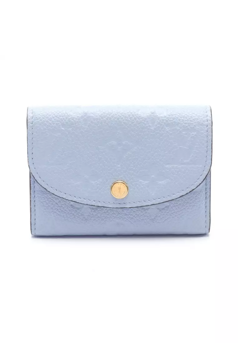 Louis Vuitton Pochette Cle Monogram Blue in Taurillon Leather with