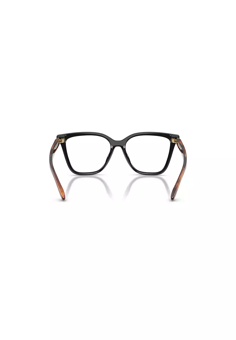 Women's Cat Eye Frame Black Injected Clip on Sunglasses - EA4254U