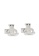 Crudo Leather Craft silver Portare Amore Teddy Bear Cufflinks- White Gold BDCDDACB32E256GS_1