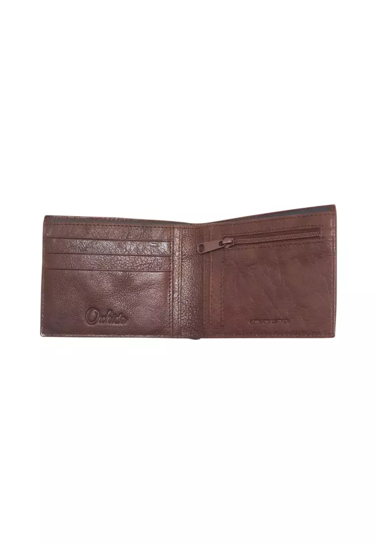 Buy Oxhide Mens Leather Bifold Minimalist Wallet Slim Wallet with Coin