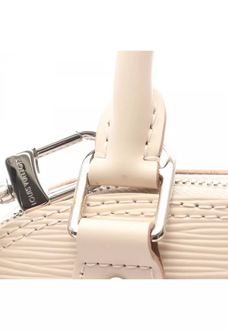 Pre-Loved Louis Vuitton Alma BB Epi Quartz Handbag leather ivory 2WAY
