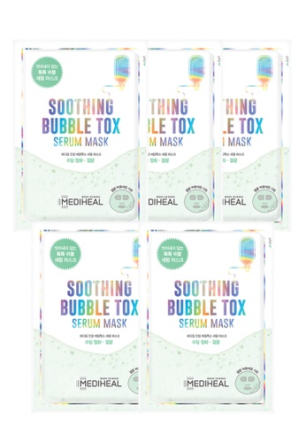 Mediheal green Mediheal Soothing Bubble Tox Serum Mask Pack (5 Sheets) F536ABE4BD58E9GS_1