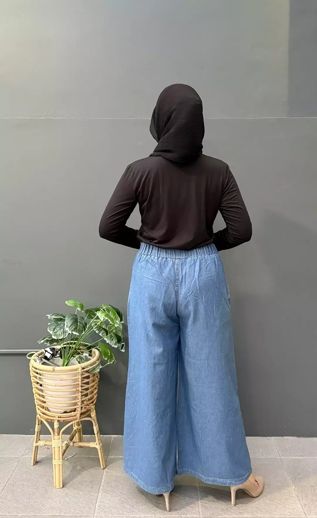 Keyla Cullote (Celana Kulot Denim Basic) Fit BB 80 kg