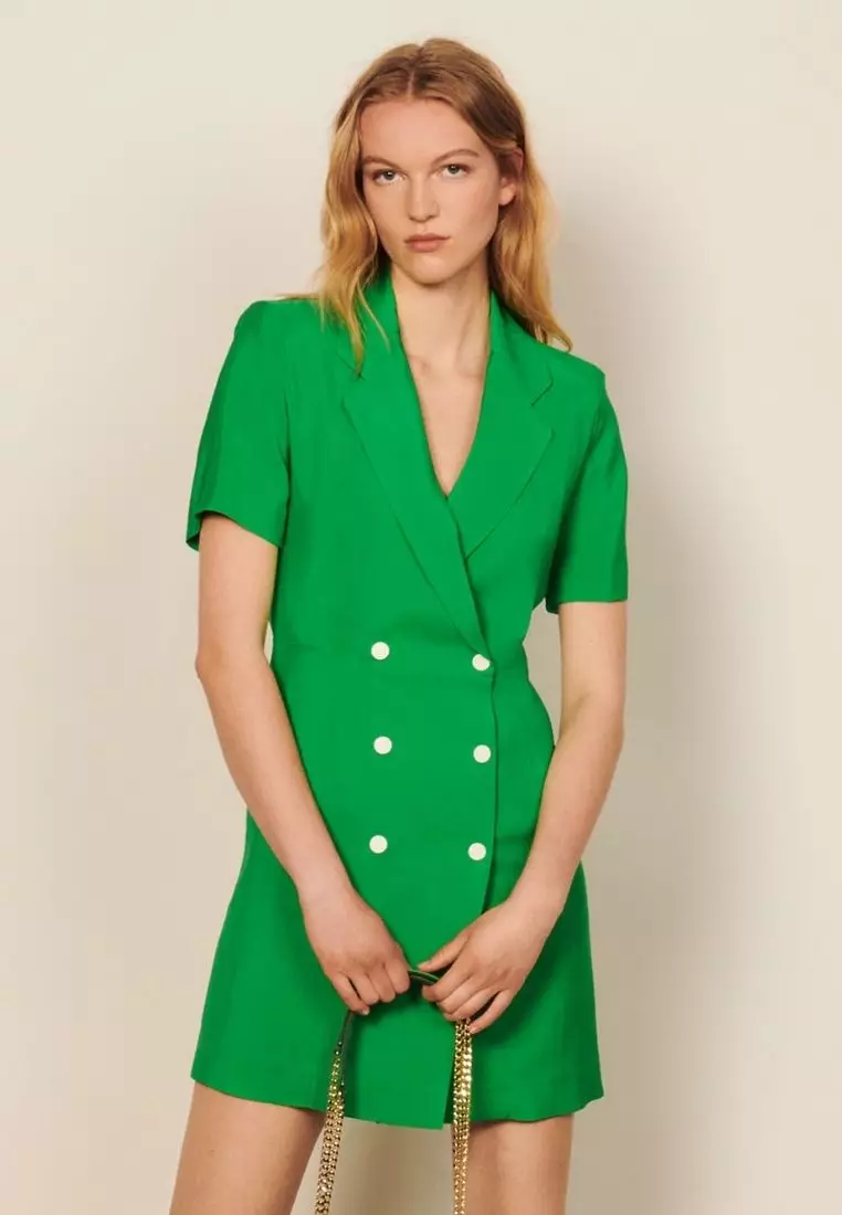 Sandro green hot sale dress