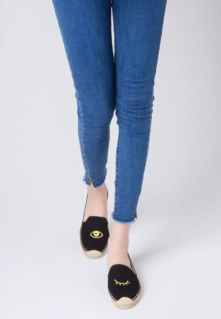 Embroidered Canvas Espadrilles HB45433