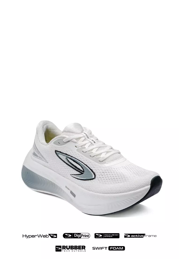 910 Nineten Hiroshi 2.0 Sepatu Lari - Putih/Abu