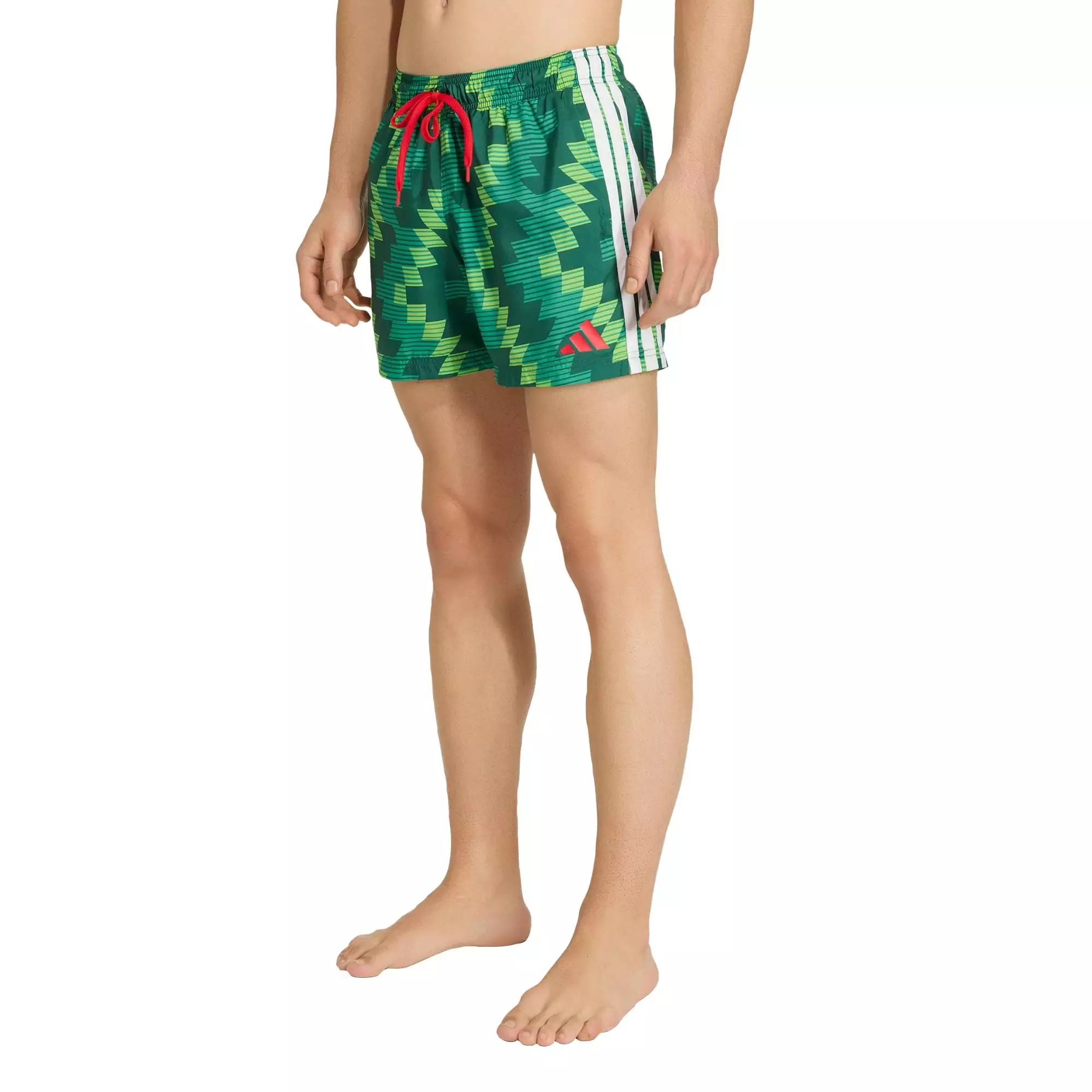 Swimming & Lifestyle Football-Inspired Graphic Swim Shorts 5 Inch Men Green JY9165