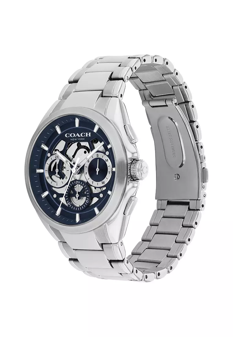 Buy Coach JACKSON Men's Watch STAINLESS STEEL Strap - Navy Dial