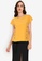 ZALORA WORK yellow Short Sleeves Button Detail Top C9F97AA706C2C8GS_1