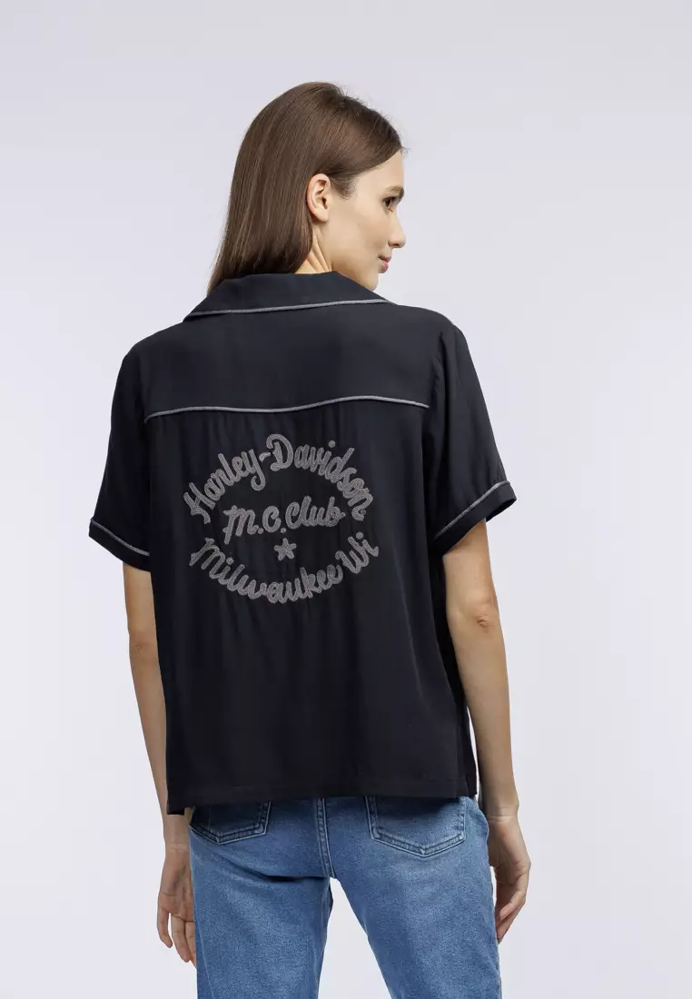 Harley-Davidson Club Crew Contrast Piping Shirt