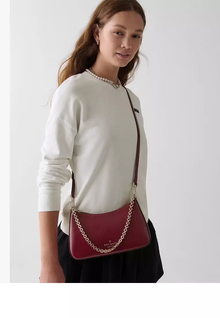 Margot Textured Patent Leather Convertible Crossbody