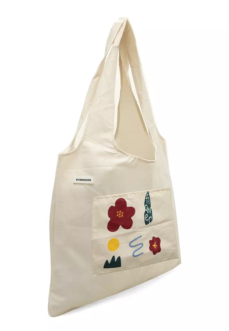 Jesika ToteBag Motif Grafik Made of High Quality Material - Bunga Merah