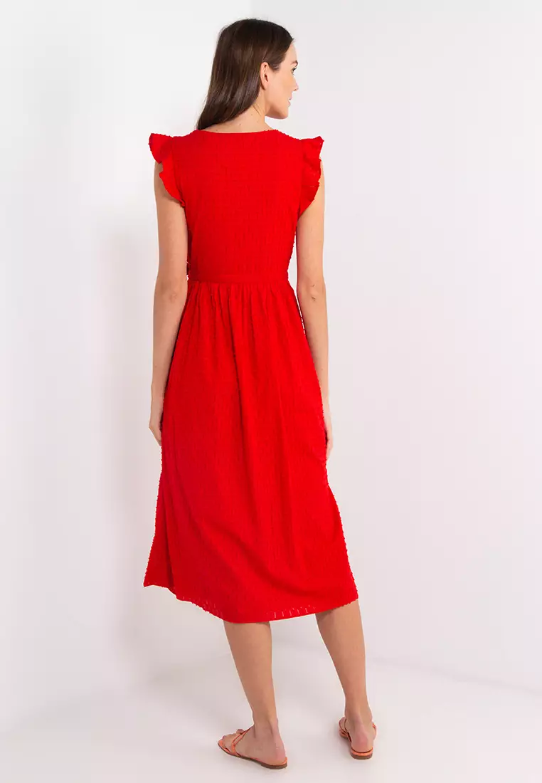 Red sales dress online