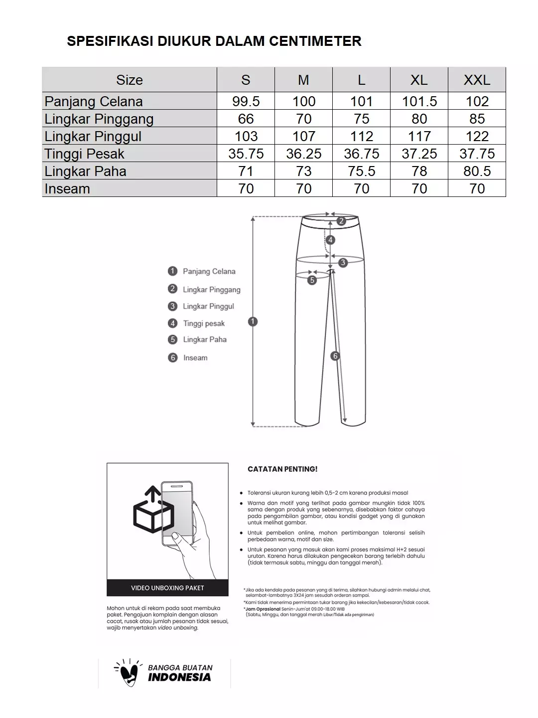 MINIMAL - Ivy - Celana Lurus Motif Etnik - Navy Dark