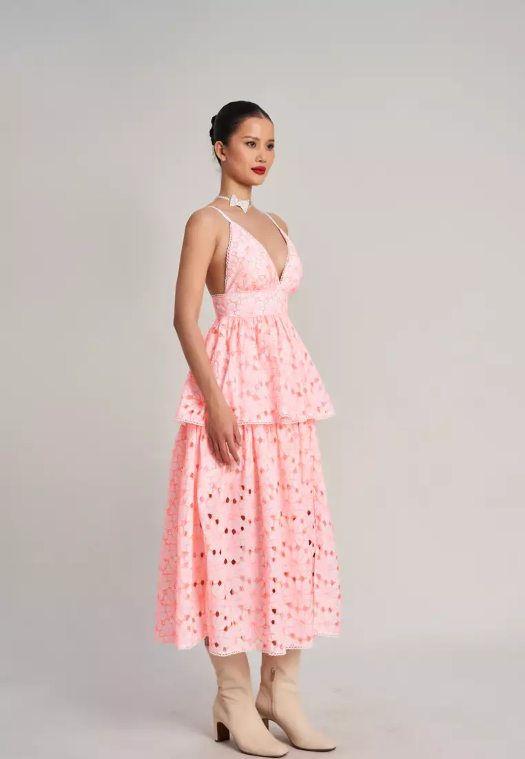 PINK MIDI DRESS
