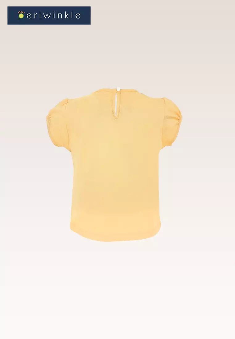 Nadelyn Girls Yellow Top with Ruffles