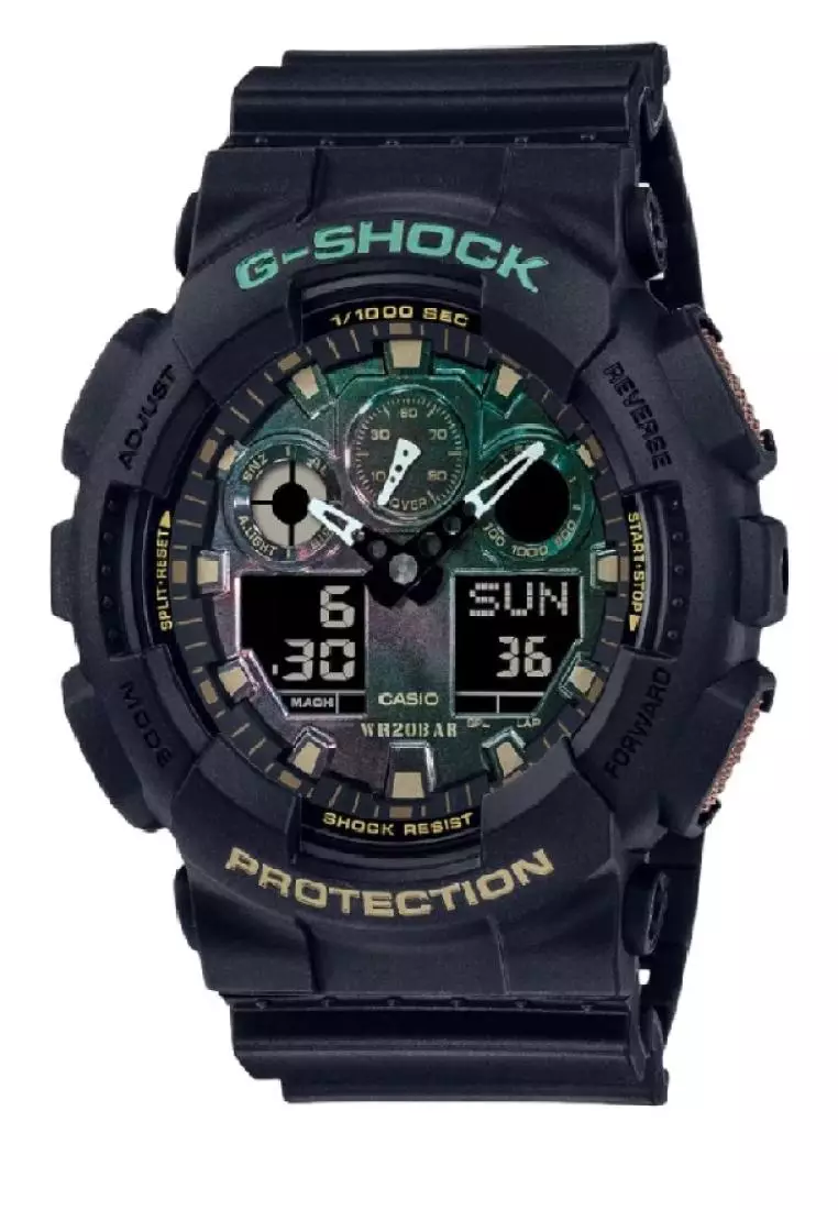 Buy Casio Casio G-Shock Digital-Analogue Black Resin Strap Men Watch GA ...