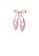 Glamorousky silver Simple Temperament Plated Gold Enamel Pink Ballet Shoes Brooch 96314AC2AB150BGS_1