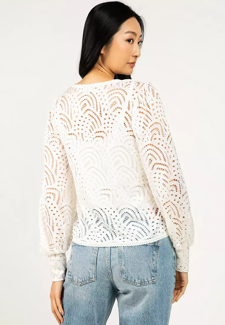 Openwork Lace Blouse