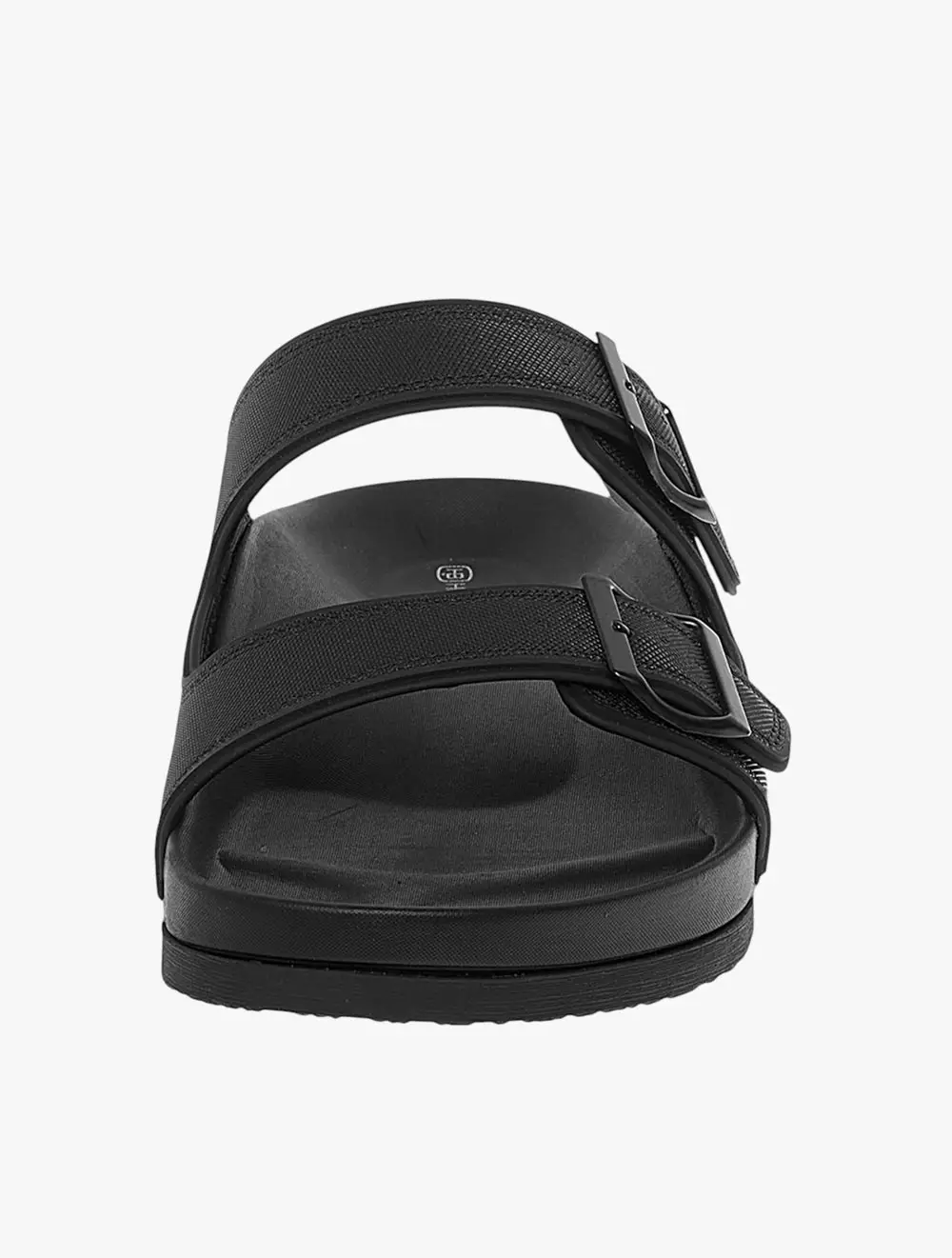 Payless State Street Mens Kennedy Dbl Strap Sandals - Black_01