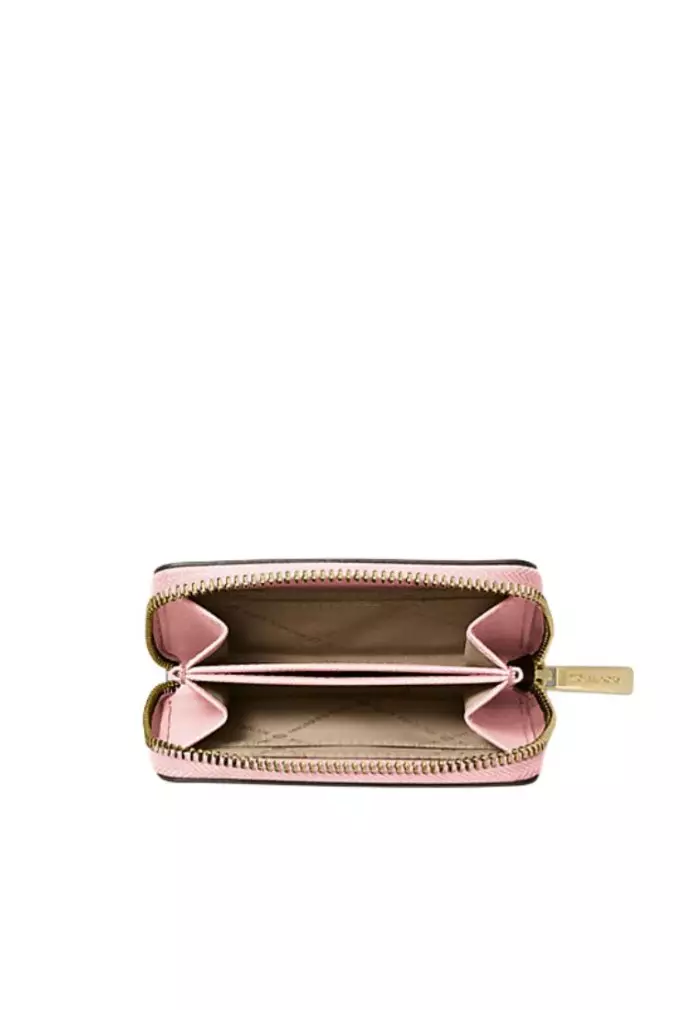 Jet Set Travel Medium Saffiano Leather Wallet Powder Blush